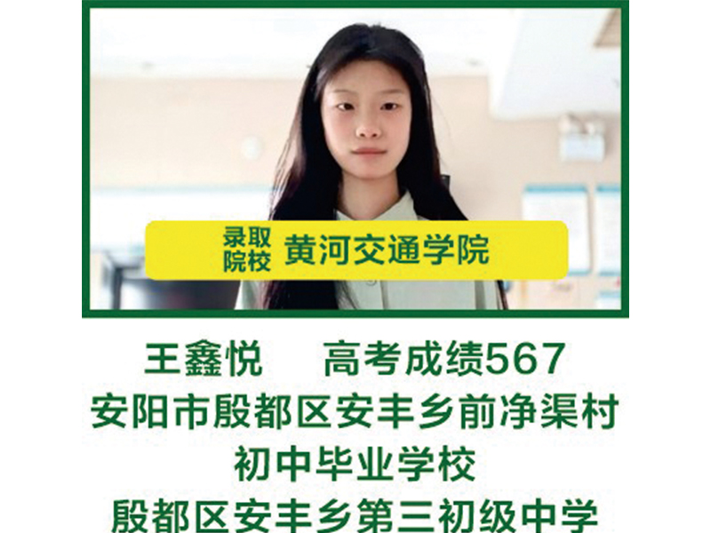 部分升入本科院校学生信息